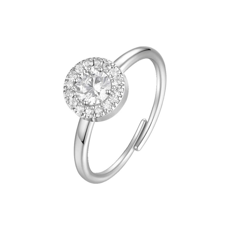 Anello Donna Luca Barra ANK648 In Acciaio Con Elemento Con Zirconi
