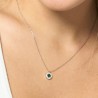 Collana Donna Luca Barra CK2227 In Acciaio Con Zircone Verde