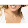 Collana Donna Luca Barra CK2227 In Acciaio Con Zircone Verde