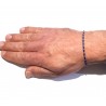 Bracciale Uomo Luca Barra BA1973 In Acciaio Con Elementi Blu