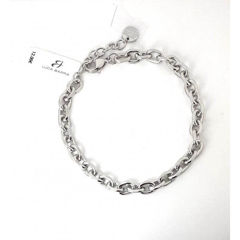 Bracciale Uomo Luca Barra BA1967 In Acciaio A Catena