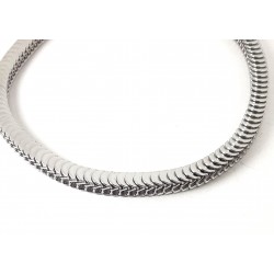 Bracciale Uomo Luca Barra BA1965 In Acciaio Maglia Snake Rettangolare