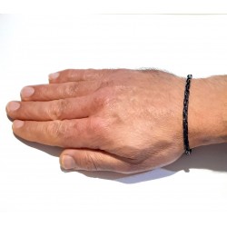 Bracciale Uomo Luca Barra BA1964 In Acciaio IP Nero