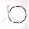 Bracciale Tennis Uomo Luca Barra BA1956 In Acciaio Con Zirconi Blu 3 mm