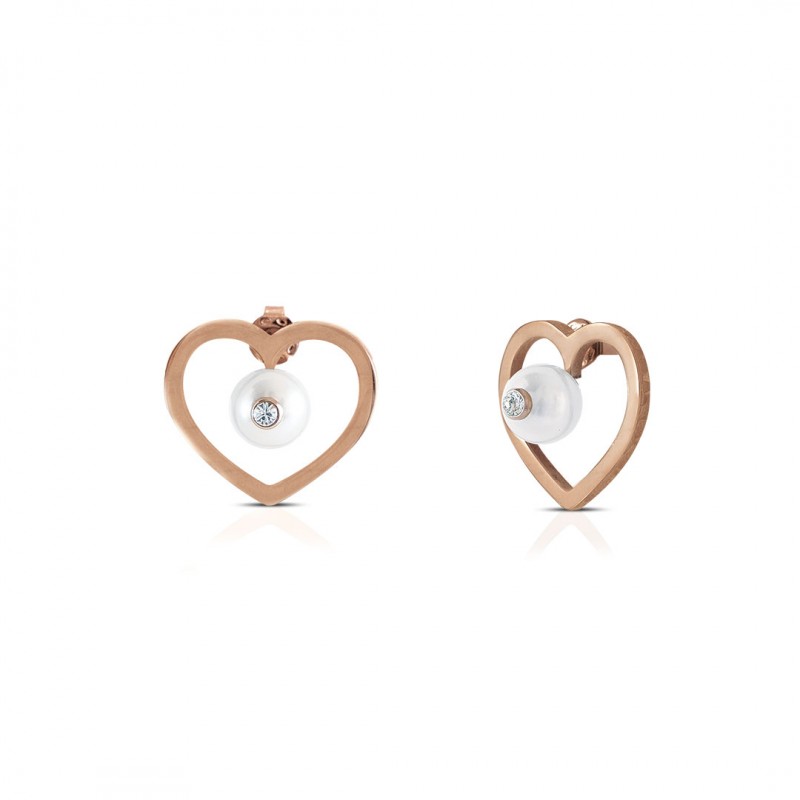 Orecchini cuore con perla Opsobjects OPSOR-617