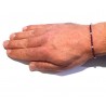 Bracciale Tennis Uomo Luca Barra BA1955 In Acciaio Con Zirconi Rossi 3 mm