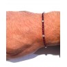 Bracciale Tennis Uomo Luca Barra BA1955 In Acciaio Con Zirconi Rossi 3 mm