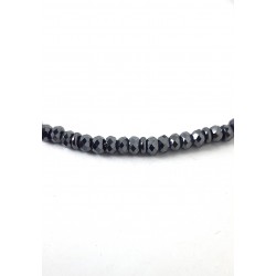Bracciale Uomo Luca Barra BA1941 In Acciaio Con Sfere Sfaccettate Color Antracite