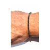 Bracciale Uomo Luca Barra BA1941 In Acciaio Con Sfere Sfaccettate Color Antracite