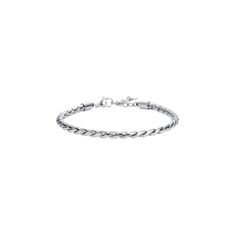 Bracciale Uomo Luca Barra BA1969 In Acciaio Semirigido