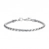 Bracciale Uomo Luca Barra BA1969 In Acciaio Semirigido