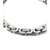 Bracciale Uomo Luca Barra BA1959 In Acciaio Maglia Bizantina Schiacciata