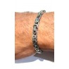 Bracciale Uomo Luca Barra BA1959 In Acciaio Maglia Bizantina Schiacciata