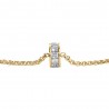 Bracciale Donna Luca Barra BK2976 In Acciaio Dorato Con Bussolotto E Cristalli Bianchi