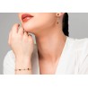 Bracciale Donna Luca Barra BK2983 In Acciaio Con Elementi Dorati E Strass