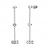 Orecchini Donna Luca Barra OK1661 Pendenti In Acciaio Con Strass