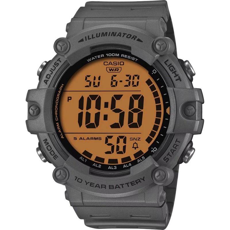 Orologio Uomo Casio AE-1500WHC-8AVEF Digitale Con Con Cassa E Cinturino Grigio Scuro