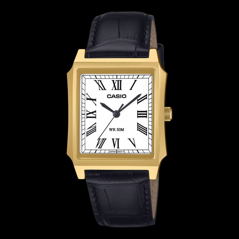 Orologio Uomo Casio MTP-B190GL-7BVEF Con Cassa Rettangolare Dorata