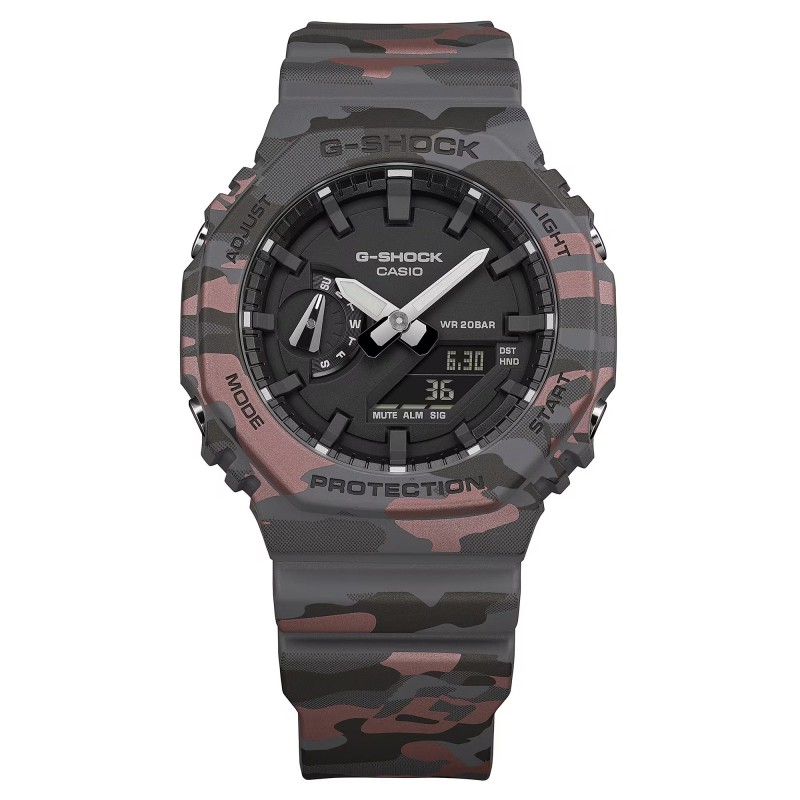 Orologio Uomo Casio G-SHOCK GA-2100CM-8AER Camouflage Analogico E Digitale