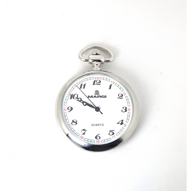 Orologio Uomo Tasca Margi 15401 Con Quadrante Bianco