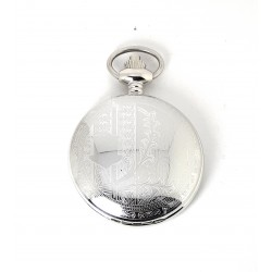 Orologio Uomo Tasca Margi 15423 Con Quadrante Bianco E Coperchio Lavorato