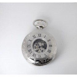 Orologio Uomo Tasca Margi 15464 Meccanico Con Meccanismo A Vista