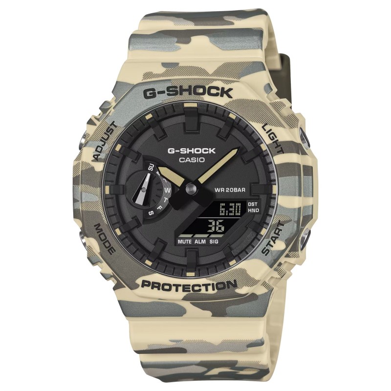 Orologio Casio Uomo G-Shock GA-2100CM-5AER Con Cassa E Cinturino Camouflage
