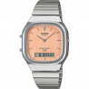 Orologio Donna Casio AQ-240E-4AEF Analogico E Digitale Con Quadrante Rosa