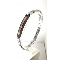 Bracciale Uomo Ananda Steel AXBR22 TR In Acciaio Con Piastra Bicolore