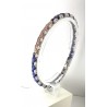 Bracciale Uomo Ananda Steel And Co AXBR1540 In Acciaio Con Inserti In Ceramica Blu