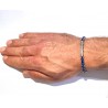 Bracciale Uomo Ananda Steel And Co AXBR1540 In Acciaio Con Inserti In Ceramica Blu