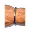 Bracciale Uomo Ananda Steel And Co AXBR1540 In Acciaio Con Inserti In Ceramica Blu