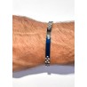 Bracciale Uomo Ananda Steel And Co AXBR53 In Acciaio Con Piastra Blu