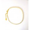 Bracciale Tennis Donna Gioja Argento CBR12 D In Argento Dorato Con Zirconi Ovali