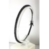 Bracciale Tennis Uomo Gioja Argento CBR54 1 In Argento IP Nero E Zirconi Neri 2,5 mm