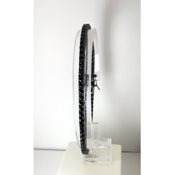 Bracciale Tennis Uomo Gioja Argento CBR54 1 In Argento IP Nero E Zirconi Neri 2,5 mm