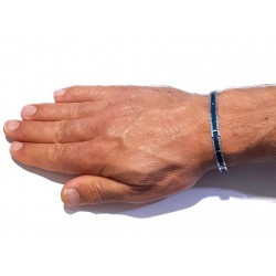 Bracciale Uomo Ananda Steel And Co AXBR28 BZ In Acciaio E Acciaio IP Blu