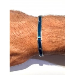 Bracciale Uomo Ananda Steel And Co AXBR28 BZ In Acciaio E Acciaio IP Blu
