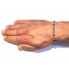 Bracciale Uomo Ananda Steel And Co AXBR12 BN In Acciaio Con Bussolotti Neri