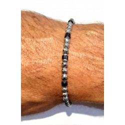 Bracciale Uomo Ananda Steel And Co AXBR12 BN In Acciaio Con Bussolotti Neri