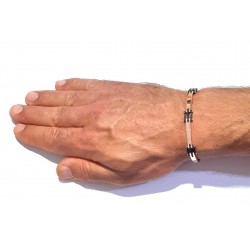 Bracciale Uomo Arkano BAC111RN In Acciaio IP Rosé E Nero