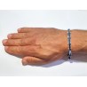 Bracciale Uomo Arkano BAC118BL In Acciaio Con Particolari Blu