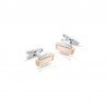 Gemelli Arkano GE05BR In Acciaio Bicolore Argento/Rosé