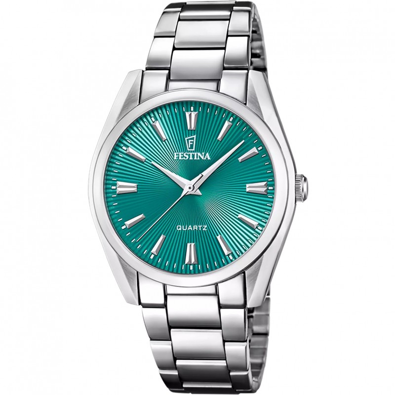 Orologio Unisex Festina Boyfriend F20622/Q In Acciaio Con Quadrante Verde