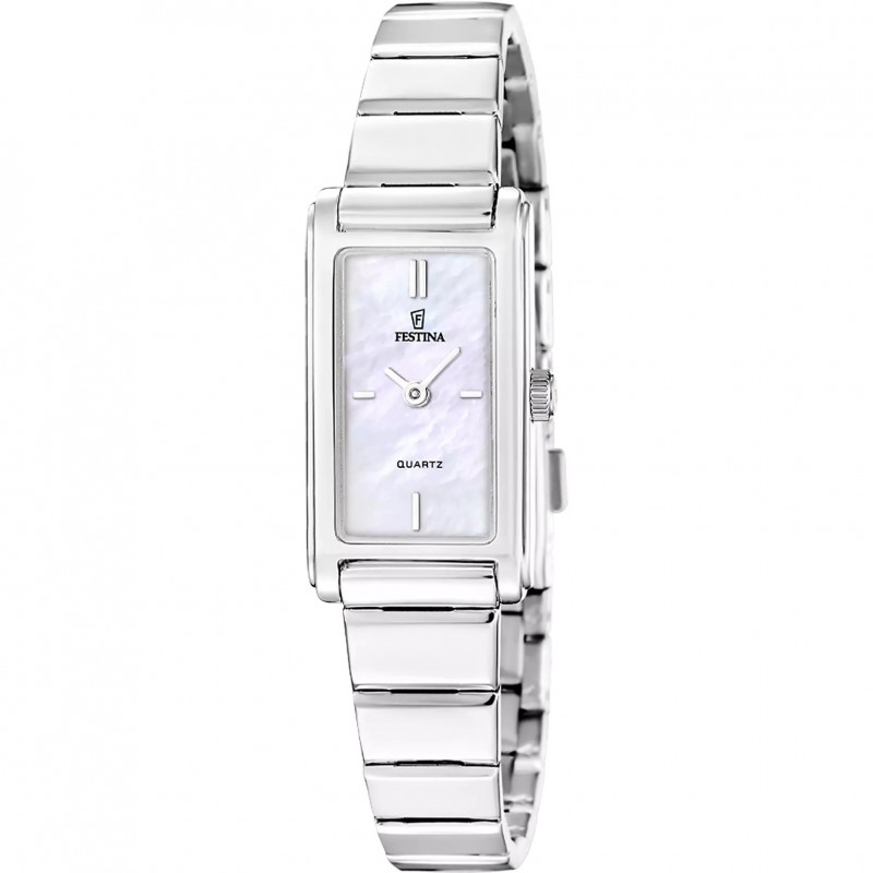Orologio Donna Festina Mademoiselle F20767/1 In Acciaio Con Cassa Rettangolare