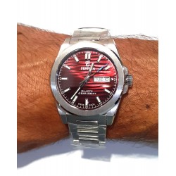 Orologio Uomo Festina F20073/6 Solo Tempo Swiss Made Con Quadrante Rosso