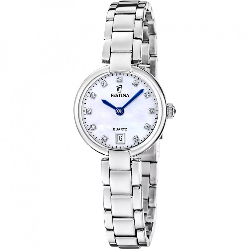 Orologio Donna Festina Mademoiselle F20784/1 Con Quadrante Bianco Madreperla