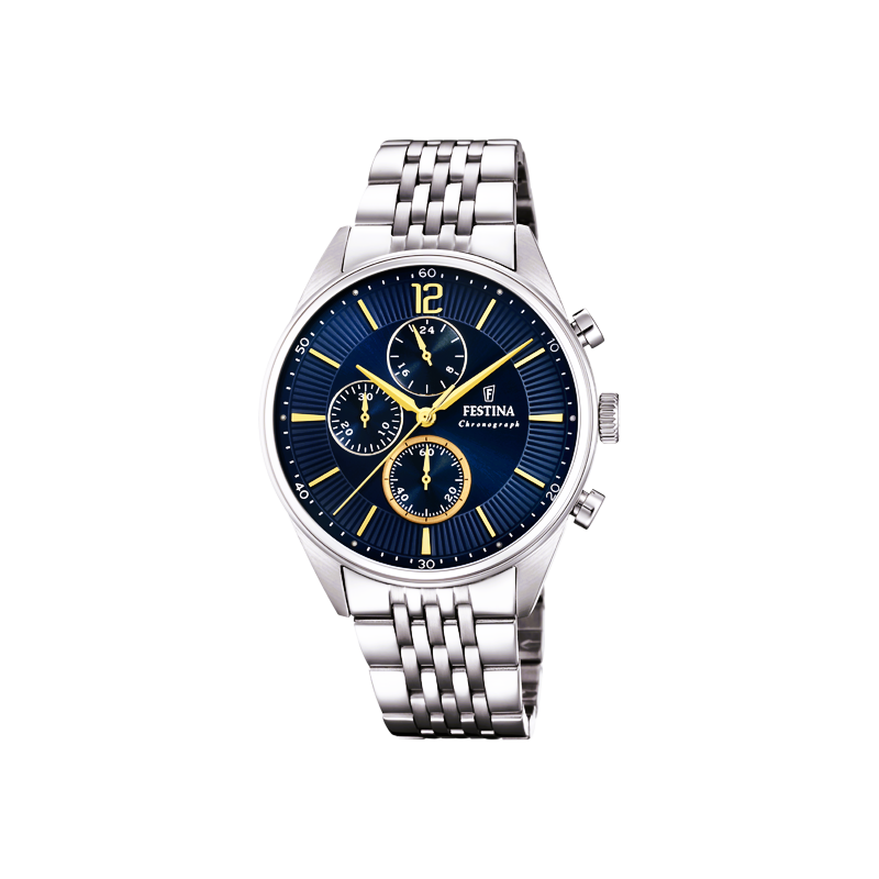 Orologio Uomo Cronografo Festina F20285/3 1 Con Quadrante Blu