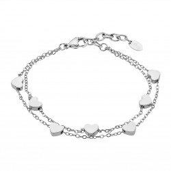 Bracciale Donna Lotus Style LS2560/2/1 In Acciaio A Doppio Filo Con Cuori