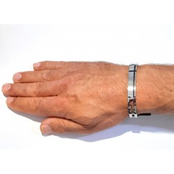 Bracciale Uomo Lotus Style Men In Black LS1969-2/1 In Acciaio Con Particolari Neri